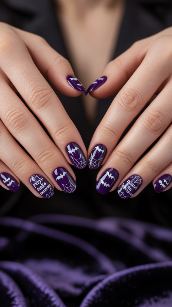 Purple Nails Halloween – Witchy and Wonderful
