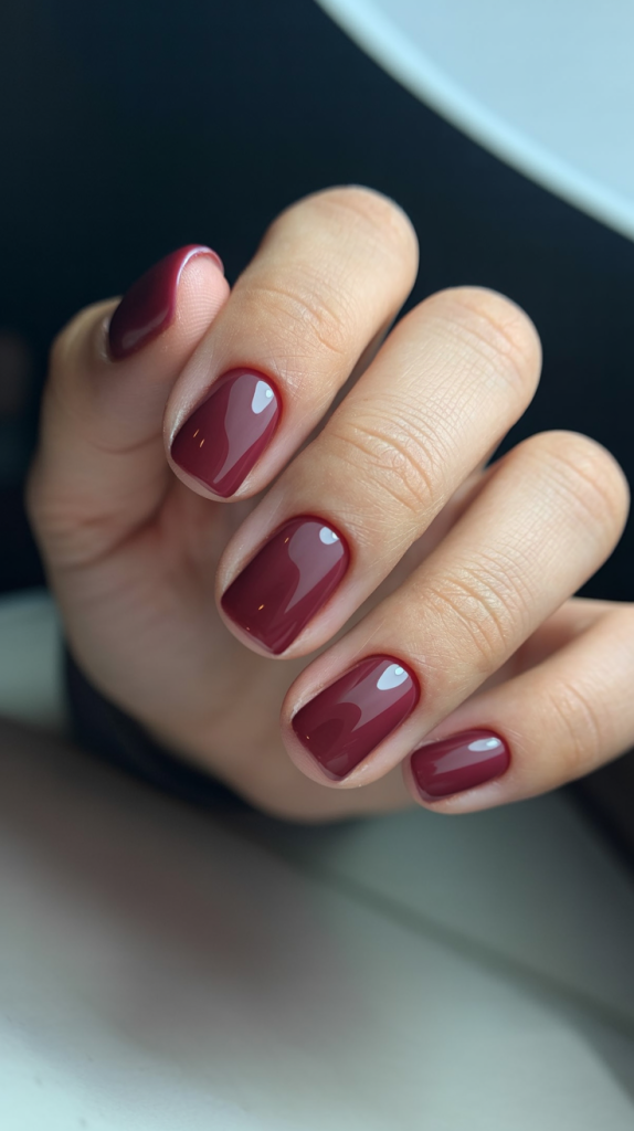 Red French Tip Nails