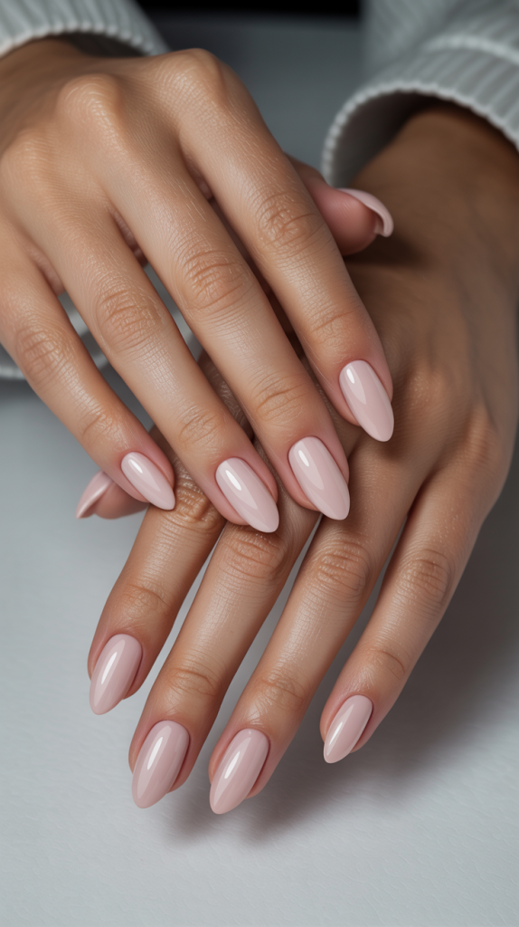 Rhinestone Pink French Tips