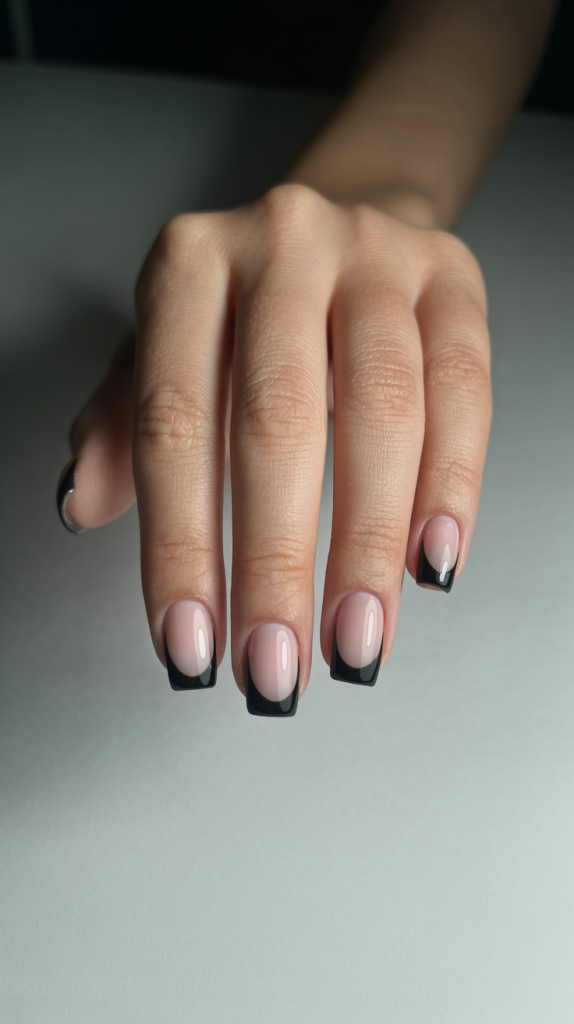 Sleek Stiletto Black Tips