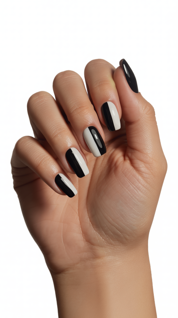 Split Black And White