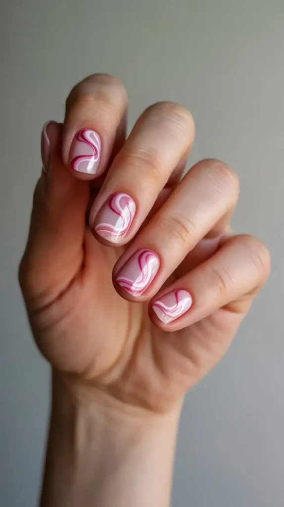 Swirled Pink Art