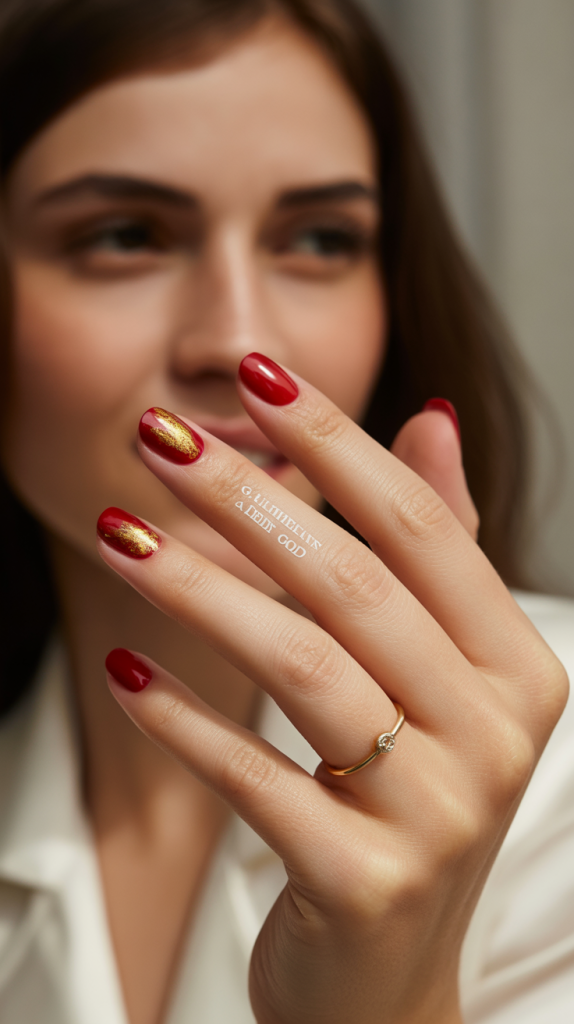 A Glimmer of Gold Red