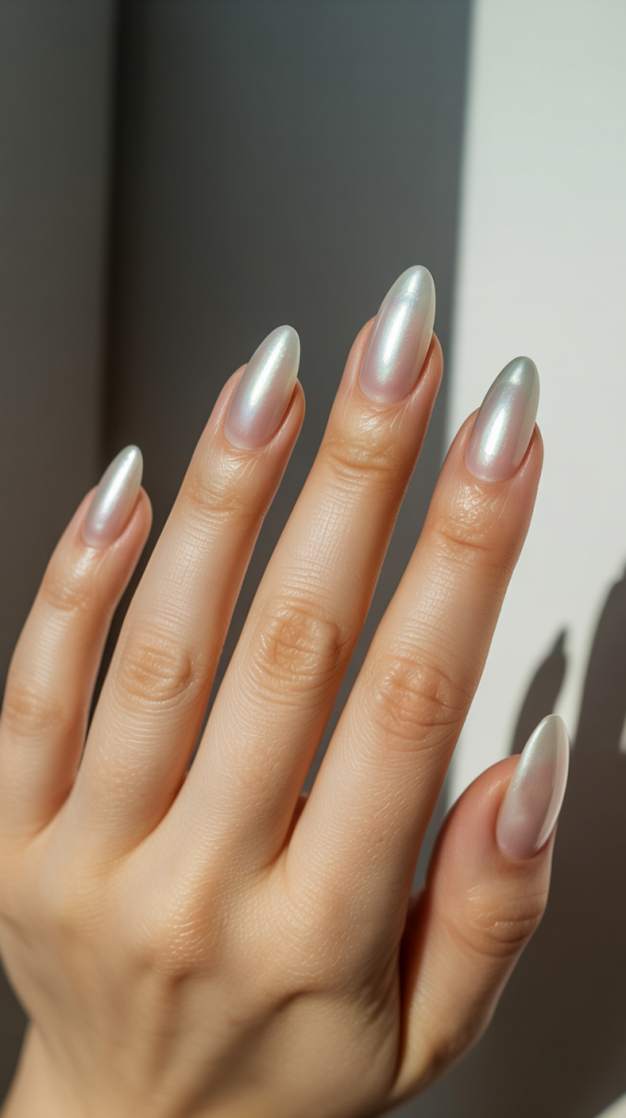 Amber Cat Eye Nails