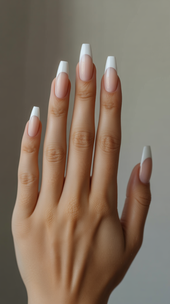 Barely-There White Milky Nails