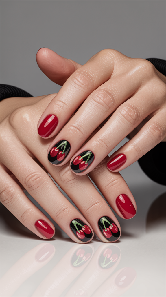 Black Cherry Nails