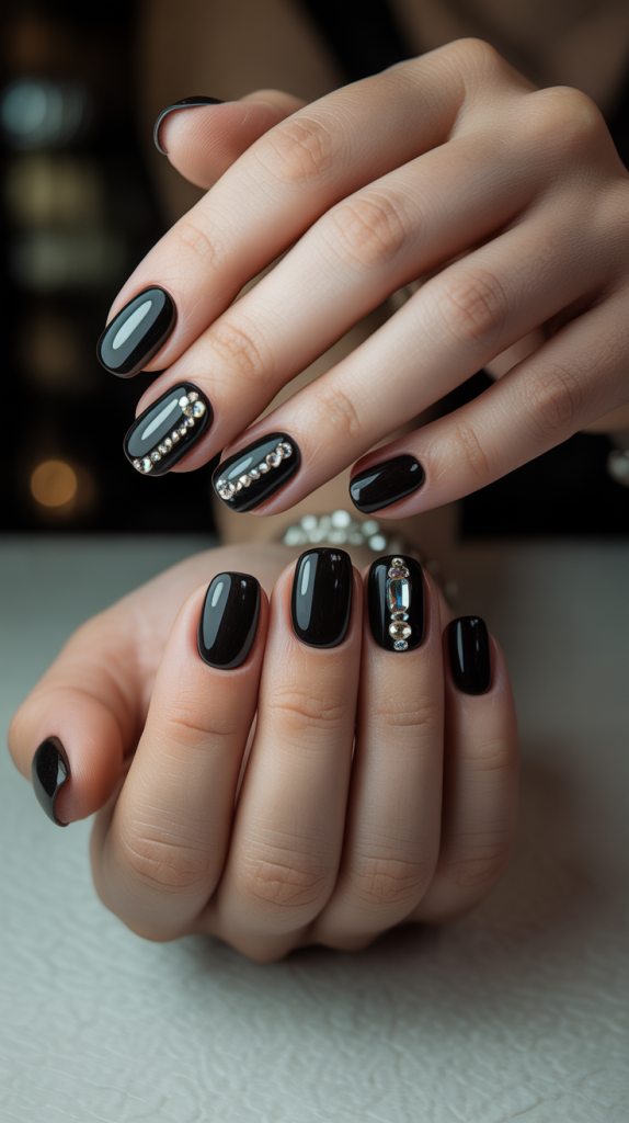 Black Nail Art