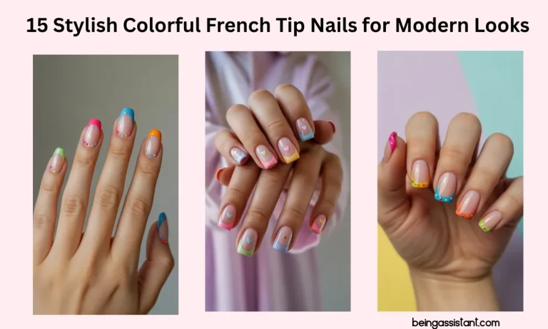 Colorful French Tip Nails