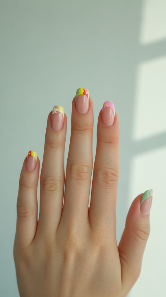 Colorful French Tip Nails Stiletto – Fierce & Fun