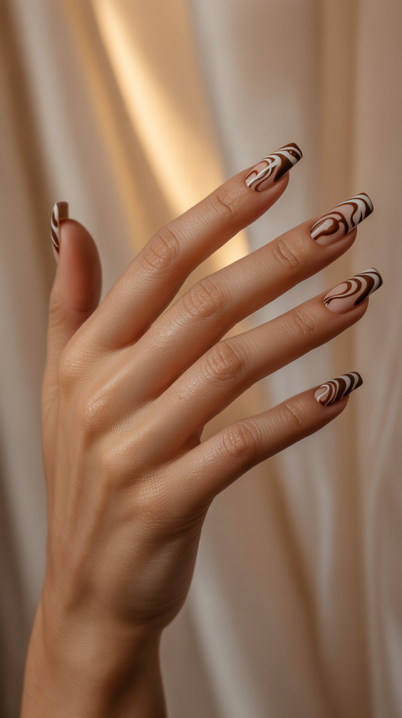 Melted Chocolate Swirls