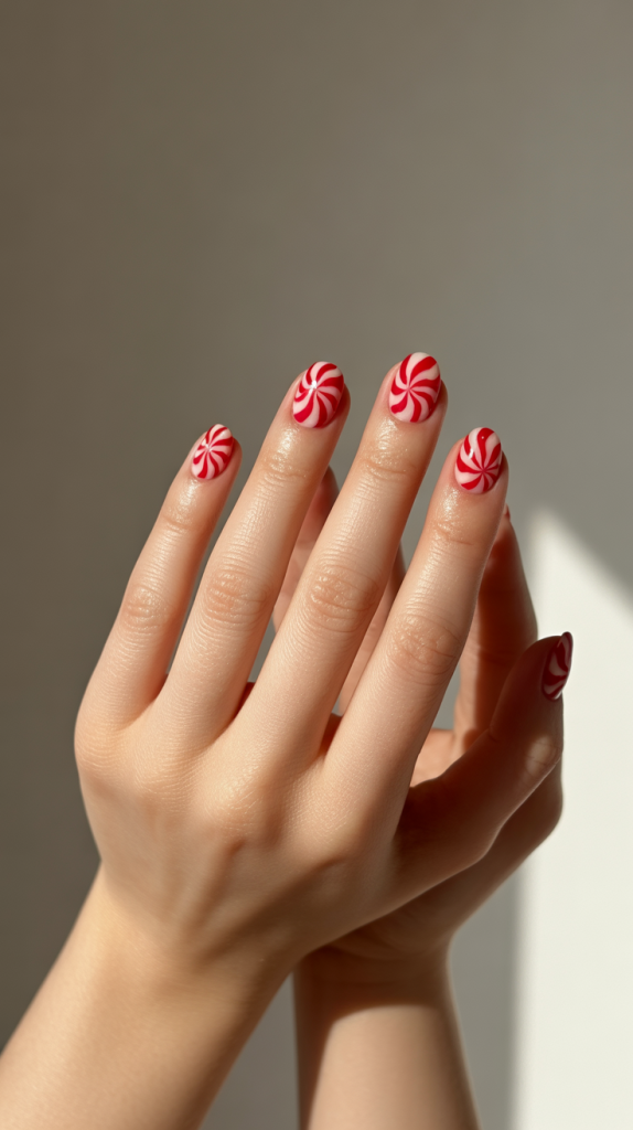 Peppermint Red Candy Swirls