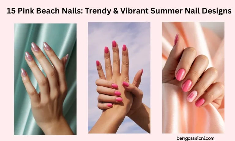 Pink Beach Nails