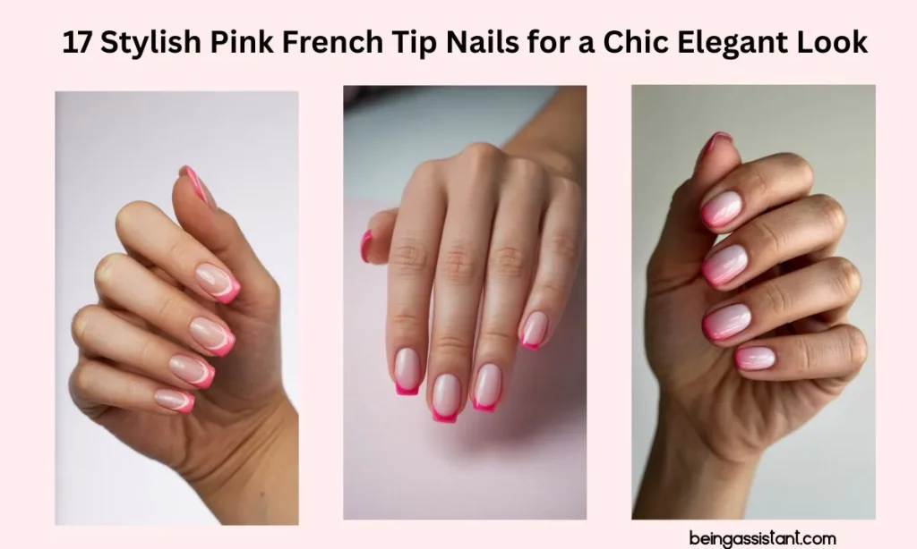 Pink French Tip Nails