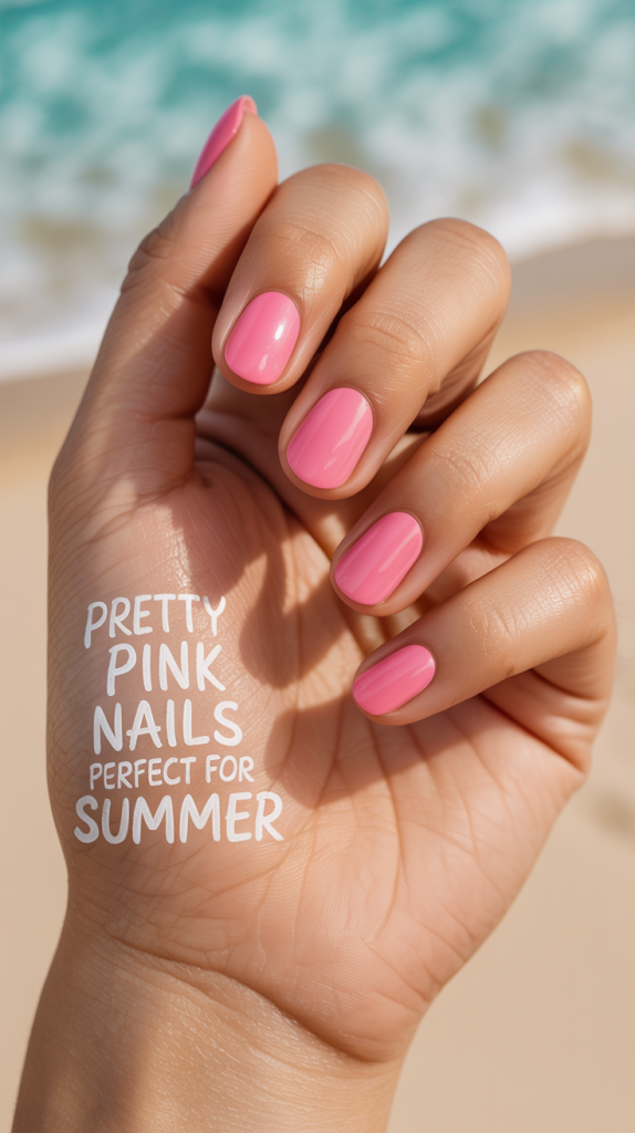Pretty Pink Nails Perfect for Summer
