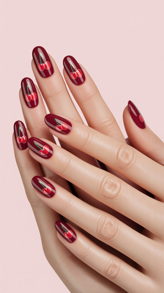 Red Cherry Nails