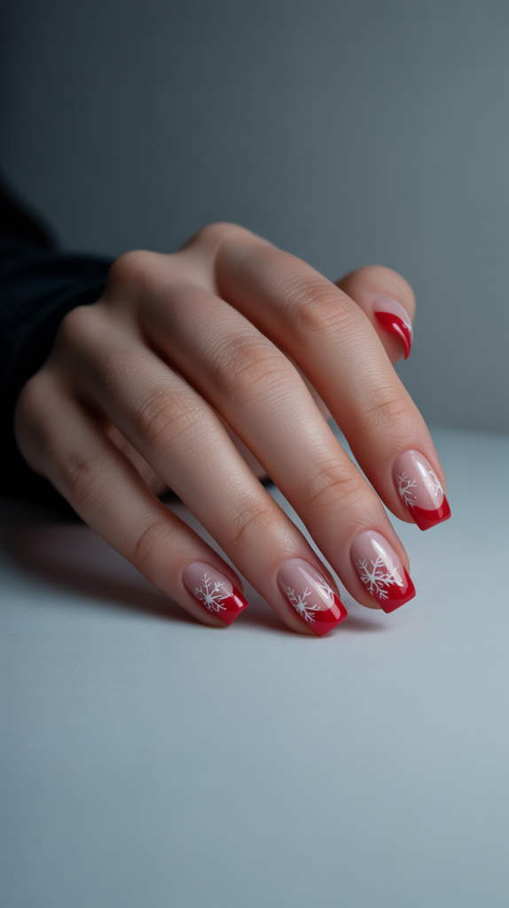 Snowflake Red French