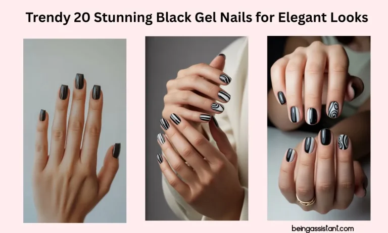 Stunning Black Gel Nails