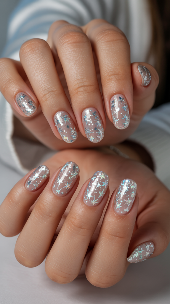 Waves of Glitter with Stars